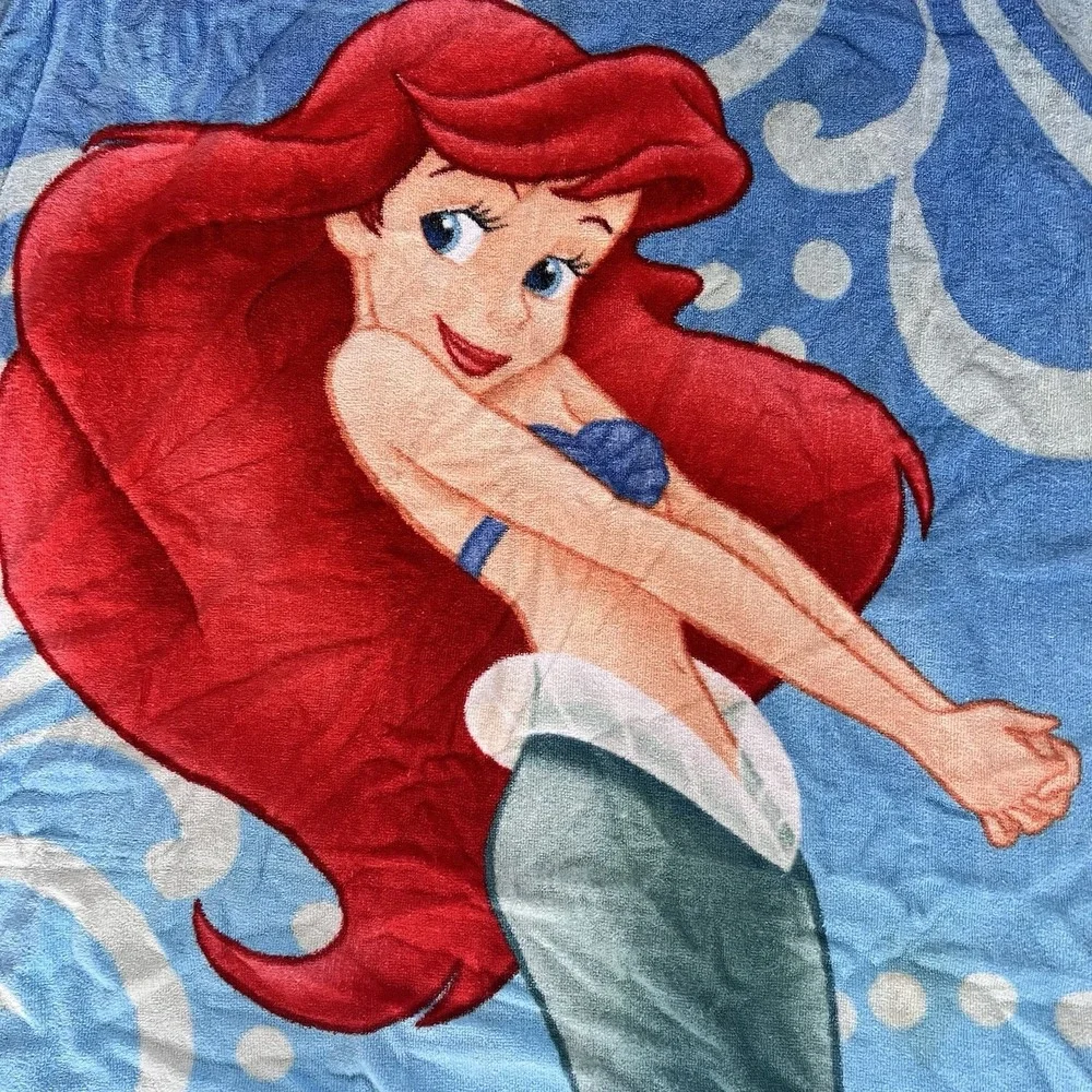Y2K The‎ Disney Store 90s Ariel Flounder Cotton Beach Towel The little Mermaid